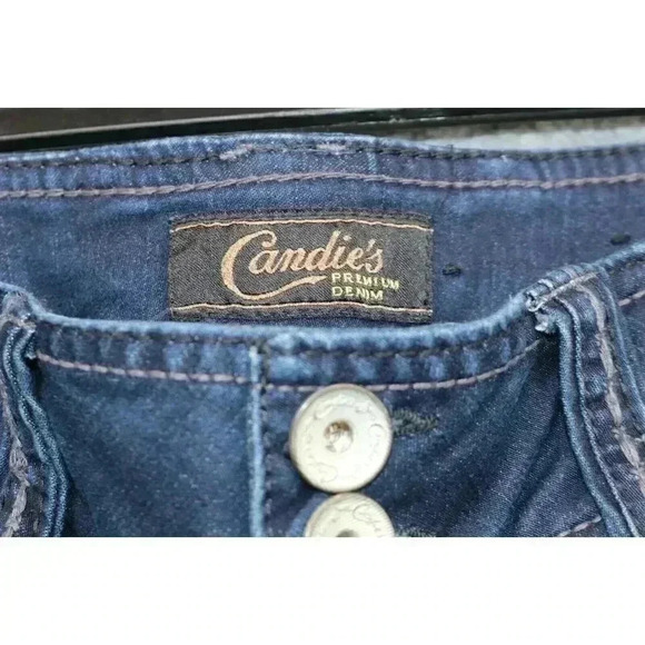 Women's Candie's Blue Jeans- Size 9 Juniors- Beaded Pockets - Picture 4 of 9